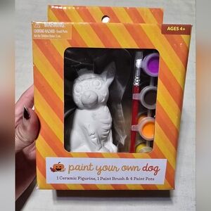 Paint Your Own Dog Ceramic Figurine Set